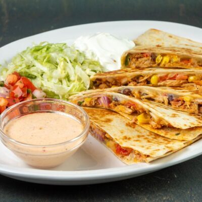 chicken quesadilla at millers ale house